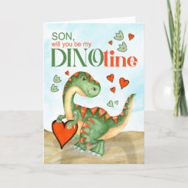 Son Valentine T-Rex Dinosaur ska vara min DINOtine Helgkort