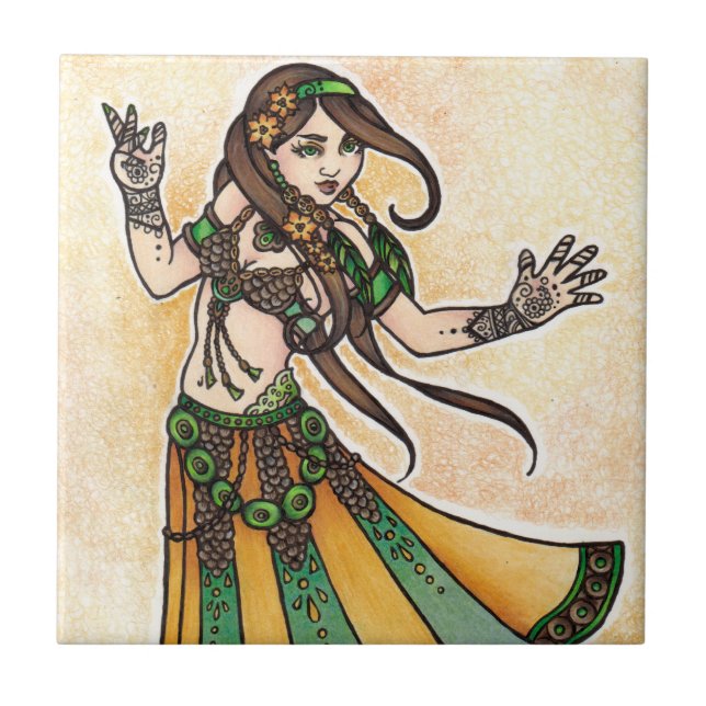 Sona Belly Dancer Kakelplatta (Framsidan)