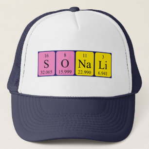 Sonali periodisk bord namn hat keps