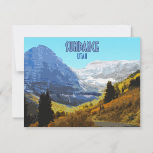 Sönance Utah Mountains Vintage Flat Card