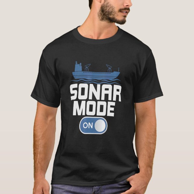 Sonar Mode on Scientist Marine Biology T Shirt (Framsida)