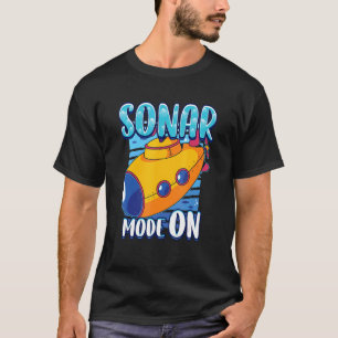Sonarläge på framtida marinbiolog i ubåten t shirt