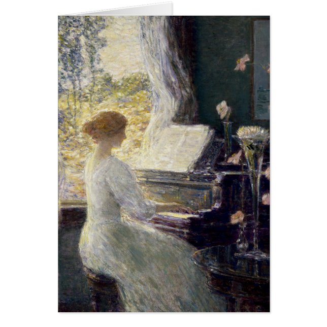 Sonata av Frederick Childe Hassam Hälsningskort (Framsidan)