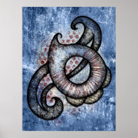 Sonata in Blue Poster Wall Art