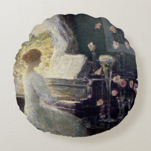 Sonaten av Frederick Childe Hassam Rund Kudde