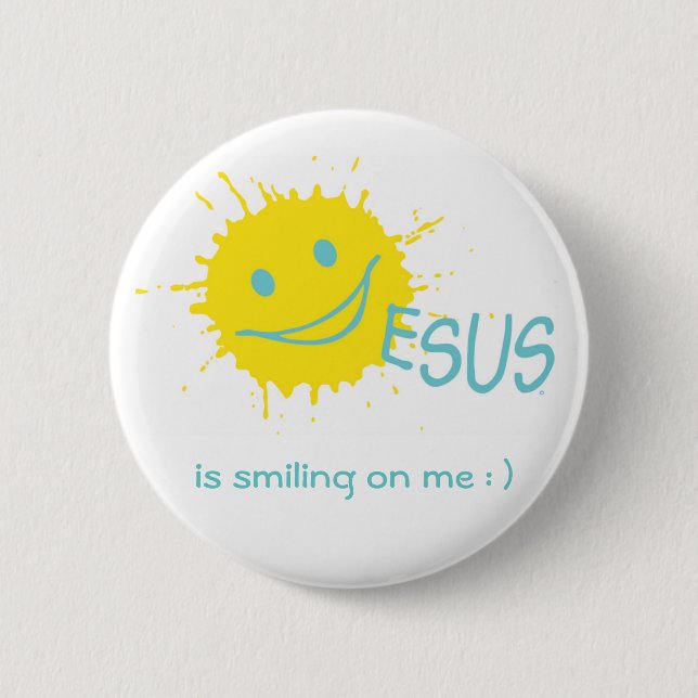 Sonburst Jesus knäppas Knapp (Framsida)
