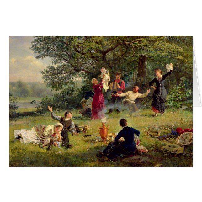 Söndag 1884 hälsningskort (Framsidan Horizontal)