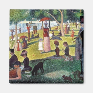 Söndag Aftermiddag La Grande Jatte - Georges Seura Magnet