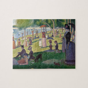 Söndag Aftermiddag Seurat Neo Impressionist Painti Pussel
