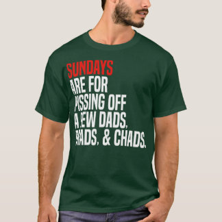 söndag är för att pissas av några pappor-hjärnor t shirt