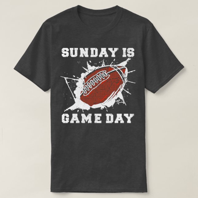 Söndag är Gameday T Shirt (Design framsida)