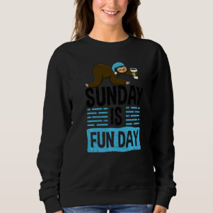 Söndag Är Rolig Dag Sömnig Huvud Lat Lento Amor Kv T Shirt