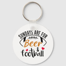Söndag är till för Beer och Football Keychain