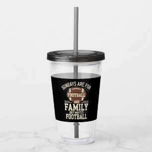 söndag är till för fotboll och familj, men oftast take away mugg