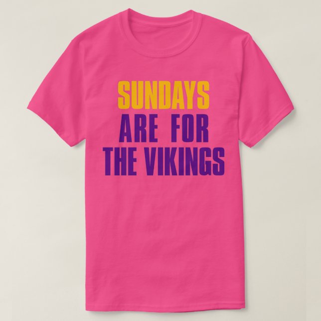 Söndag är till för fotbollen Vikings Minnesota T Shirt (Design framsida)