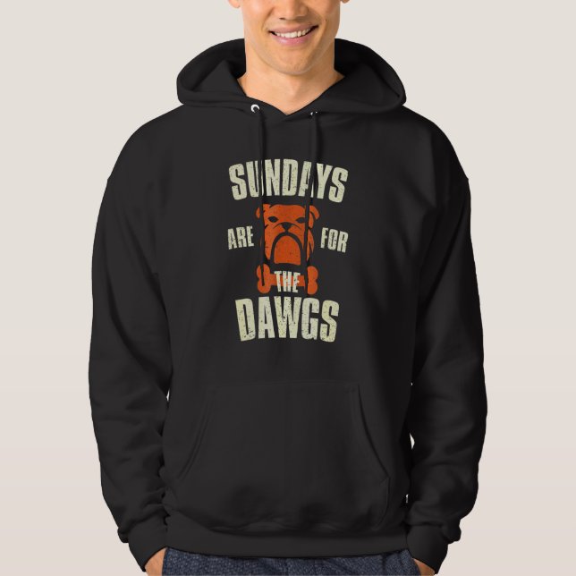 Söndag är till för Hundar Hoodie (Framsida)
