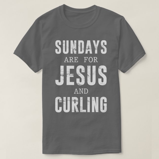 Söndag är till för Jesus och kurning T Shirt (Design framsida)