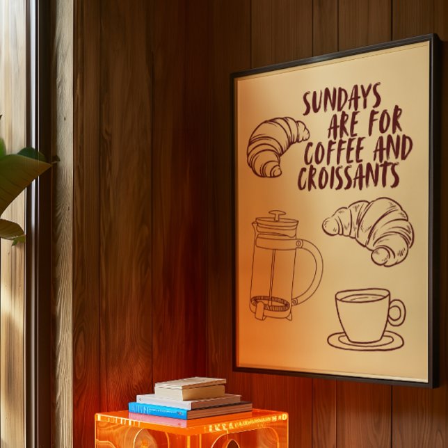 Söndag är till för kaffe och Poster för krossanter (Skapare uppladdad)