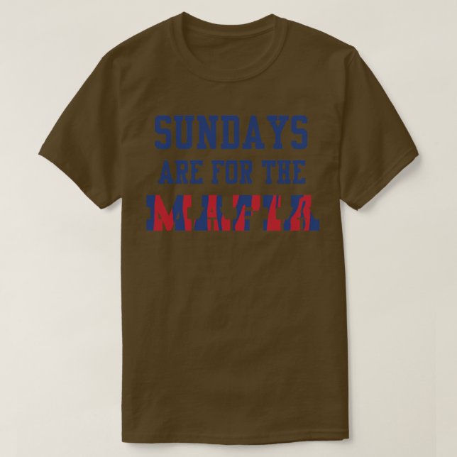 Söndag är till för maffian t shirt (Design framsida)