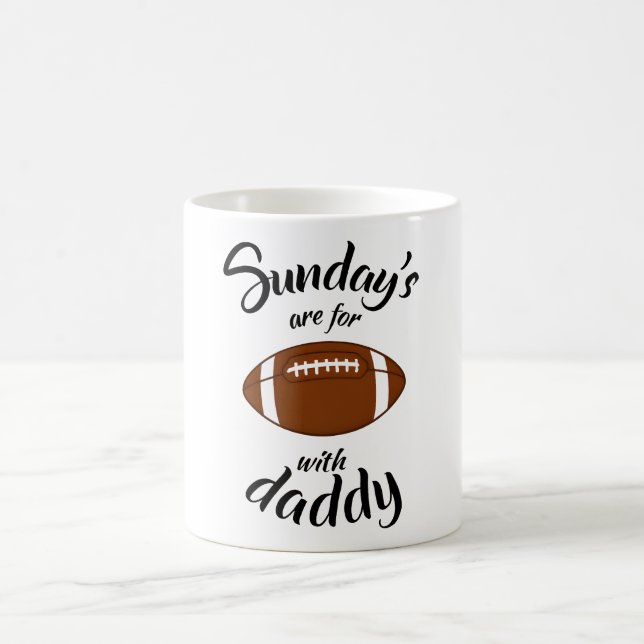 Söndag är till för "Pappa Football Bonding Keepsak Kaffemugg (Center)