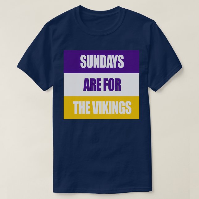 Söndag är till Vikings 1 T Shirt (Design framsida)