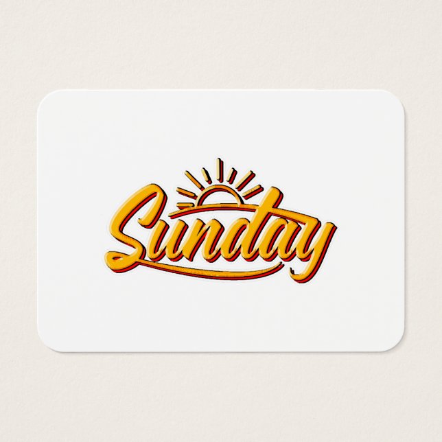 SÖNDAG BEST SOMMER VISITKORT (Framsidan)