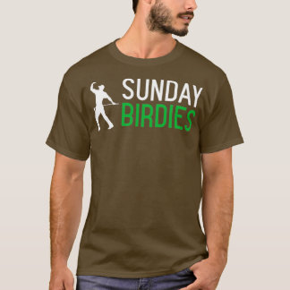 Söndag Birdies Golf Design T Shirt