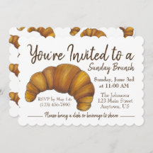 Söndag Brunch Breakfast Flaky Croissant Pastry