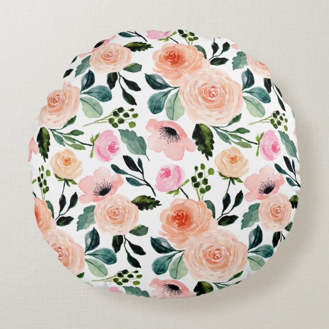 Söndag Brunch Rund Kudde (Framsidan)