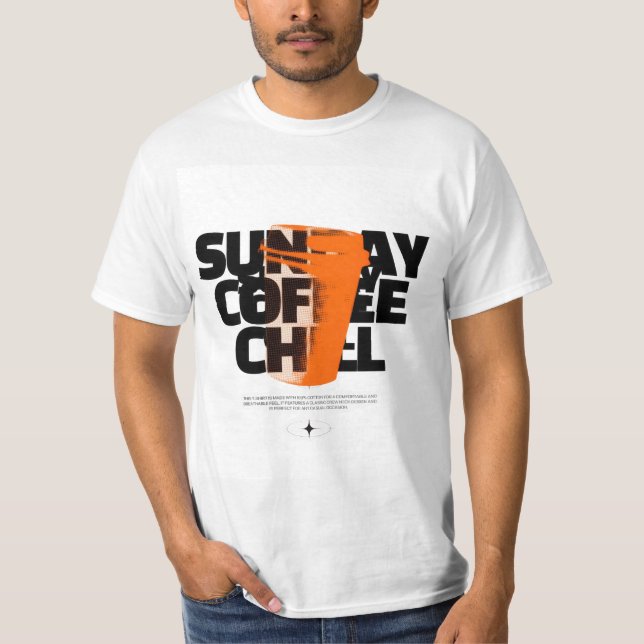 Söndag Coffee Chill T-Shirt (Framsida)