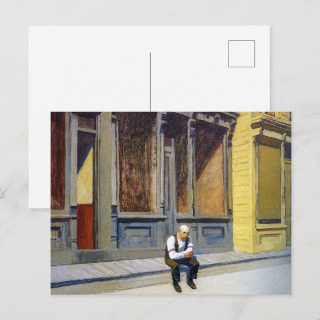Söndag | Edward Hopper | Vykort (Fram/baksida)