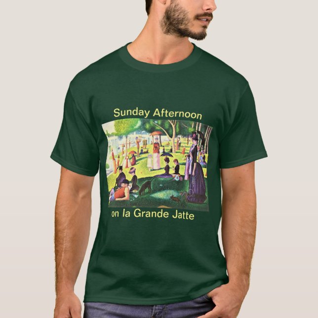 Söndag eftermiddag om Grande Jatte T Shirt (Framsida)
