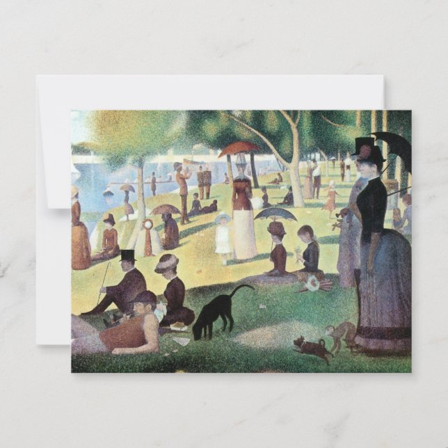 Söndag eftermiddag, ön La Grande Jatte av Seurat (Framsida)