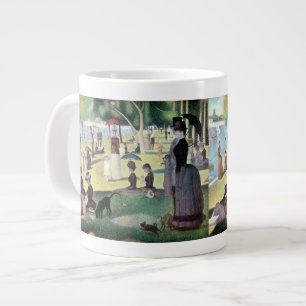 Söndag eftermiddag, ön La Grande Jatte av Seurat Jumbo Mugg