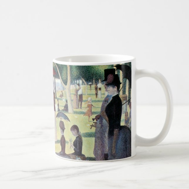 Söndag eftermiddag, ön La Grande Jatte av Seurat Kaffemugg (Höger)