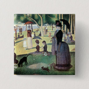 Söndag eftermiddag, ön La Grande Jatte av Seurat Knapp