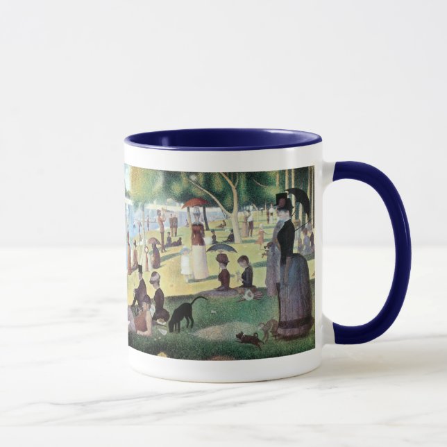 Söndag eftermiddag, ön La Grande Jatte av Seurat Mugg (Höger)