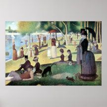 Söndag eftermiddag, ön La Grande Jatte av Seurat