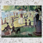 Söndag eftermiddag, ön La Grande Jatte av Seurat Pussel<br><div class="desc">En Söndag-eftermiddag på ön La Grande Jatte (1884) av Georges Seurat är en vintage pointillist post impressionist bra konst urban landskapsmålning. Ett citysslande med familjer i parken. Människor som äter lunch på pickniker, familjer och deras sällskapsdjur hundar avslappnar och njuter av en solig sommardag i Paris vid floden Seine. Om...</div>