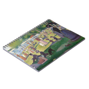 Söndag eftermiddag på ön La Grande Jatte Anteckningsbok Med Spiral