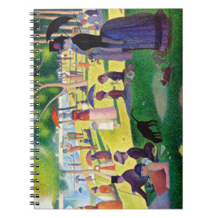 Söndag eftermiddag på ön La Grande Jatte Anteckningsbok Med Spiral