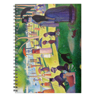 Söndag eftermiddag på ön La Grande Jatte Anteckningsbok Med Spiral