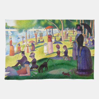 Söndag eftermiddag på ön La Grande Jatte Kökshandduk
