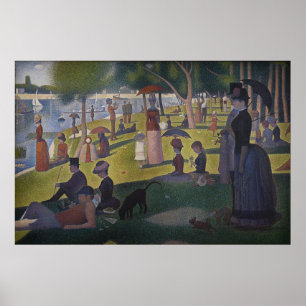 Söndag eftermiddag på ön La Grande Jatte Poster
