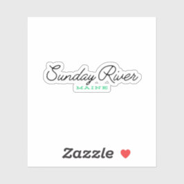 Söndag floden Maine Klistermärken