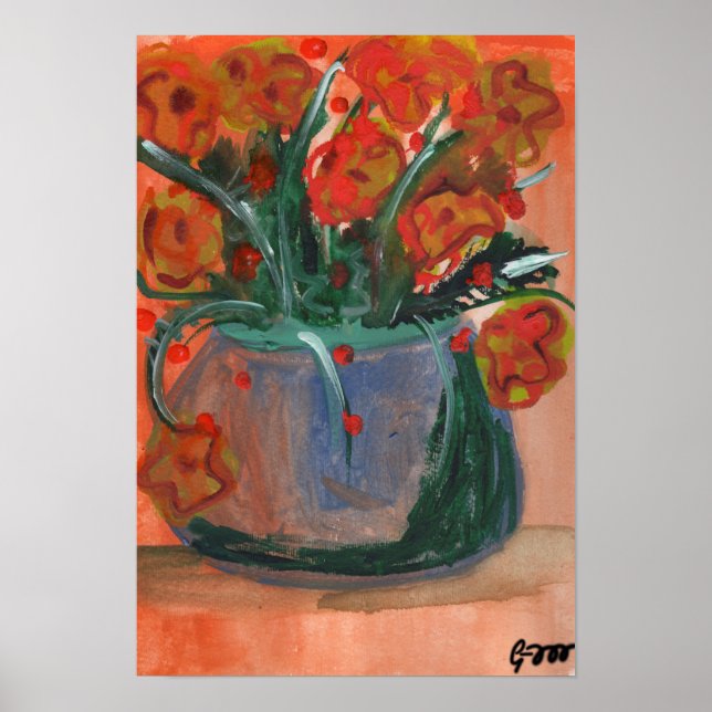 Söndag Flowers Poster (Framsidan)