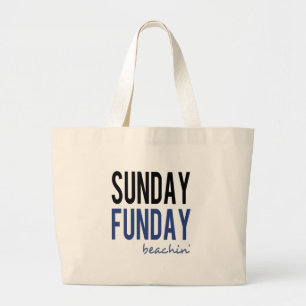 Söndag Funday Beachin' Jumbo Tygkasse