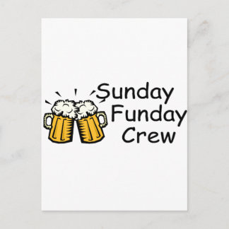 Söndag Funday Crew Beer Vykort