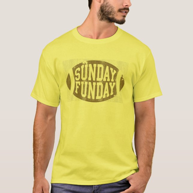 Söndag Funday Football T shirt (Framsida)
