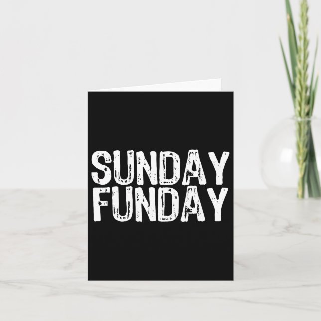 Söndag Funday Football T Shirt Kort (Framsida)